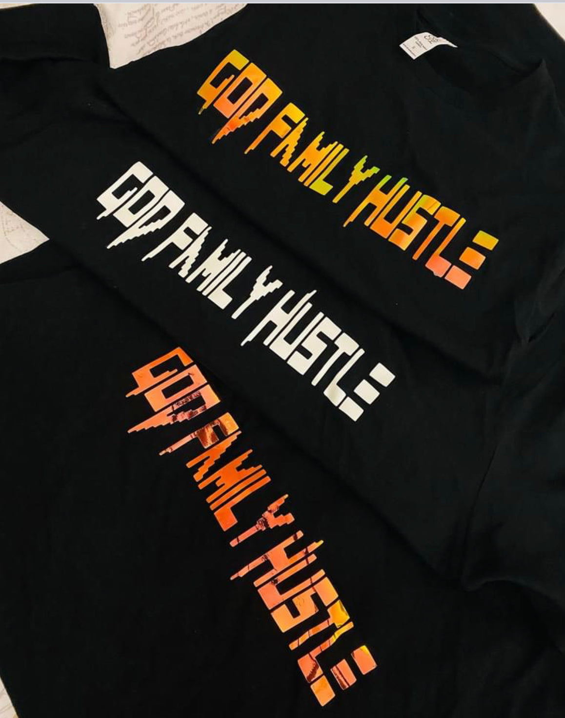 God Family Hustle tee